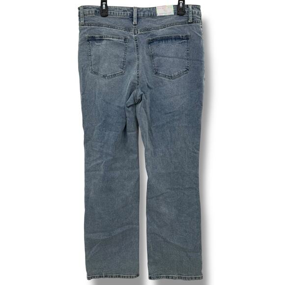 NEW Tinseltown Jeans Size 31 Juniors Size 13 Hi-Rise Straight Leg distressed - Picture 3 of 7